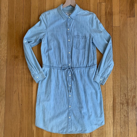 Old Navy Dresses & Skirts - Old Navy Chambray Shirt Dress Tie Waist XS